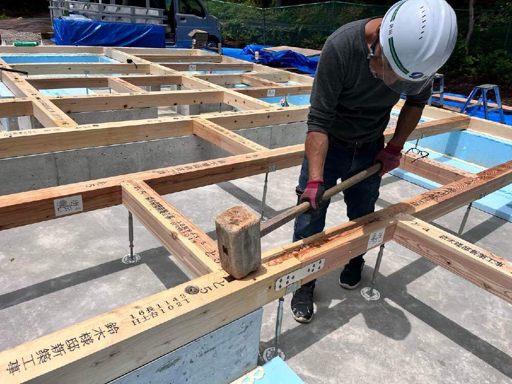 土台伏せ