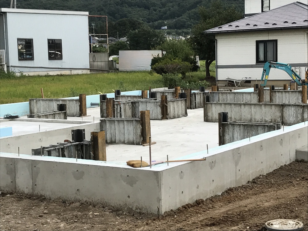基礎工事と設備工事