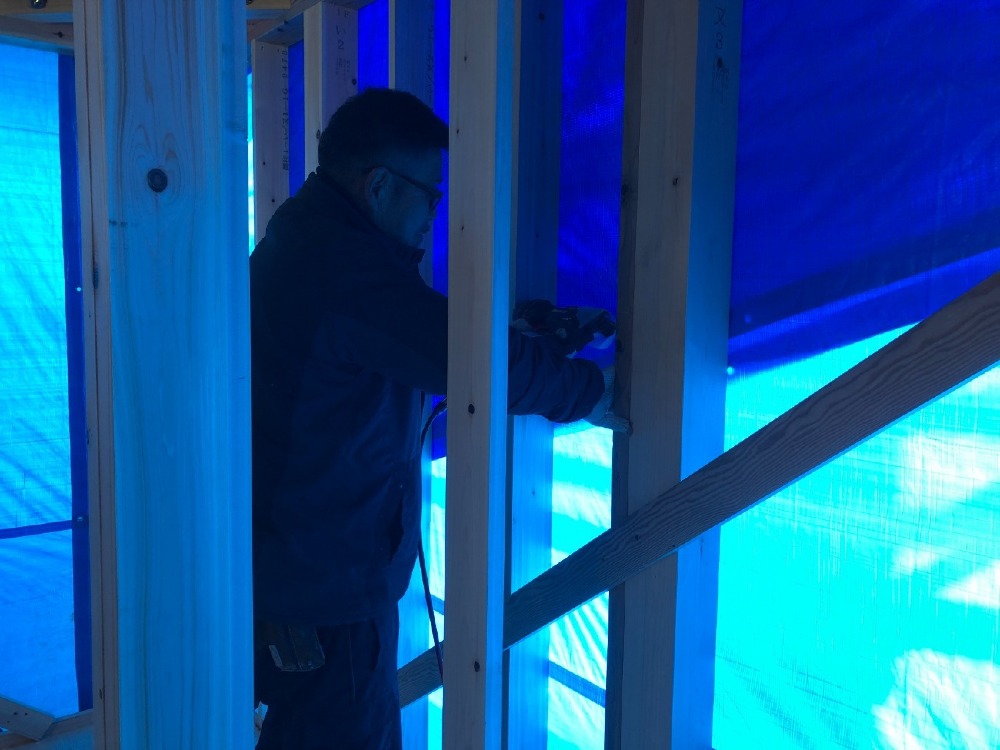 木工事　面材下地取付