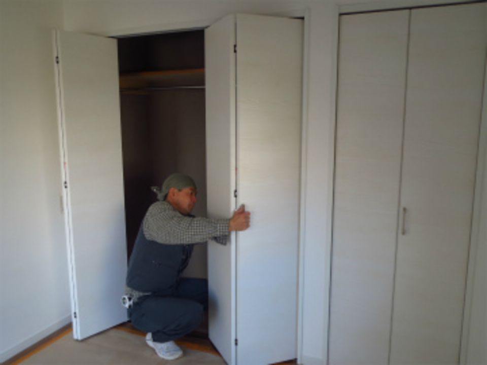 木製建具の吊り込みとまとめ